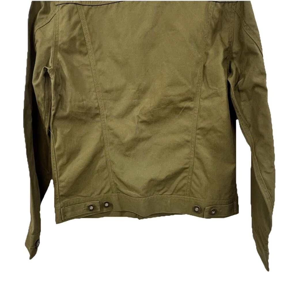 UNTUCKIT Men's Small Olive Green Rizzo Waxed Lightweight Utility Jacket New Tags - Picture 5 of 7